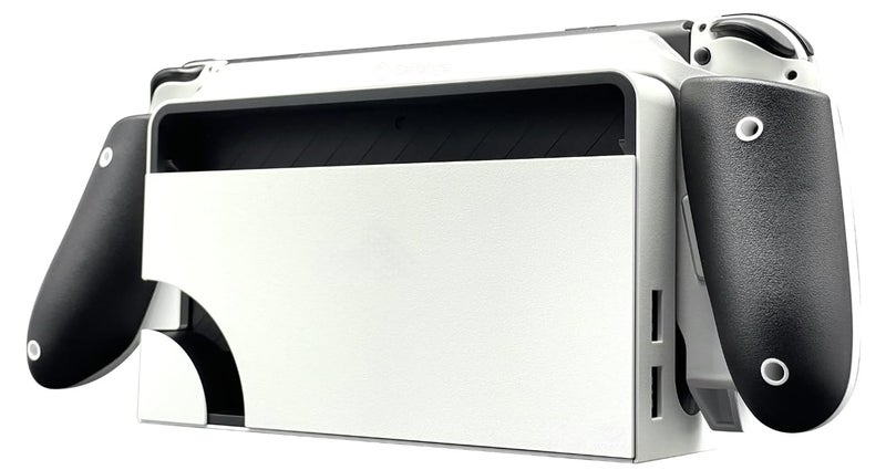 Satisfye ZenGrip Ronin White Slim Bundle, Accessories Compatible with Nintendo Switch & OLED - White ZenGrip & Grey ZenCase Slim - Image 4